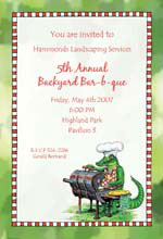 Alligator Barbeque Invitation